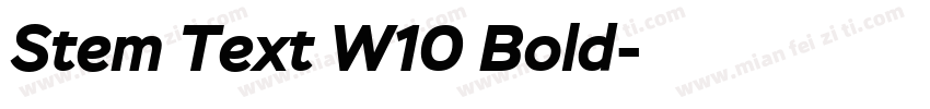 Stem Text W10 Bold字体转换